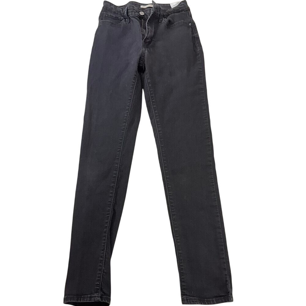 Levi's Women's 721 High Rise‎ Skinny Black 28x30 Denim Jeans